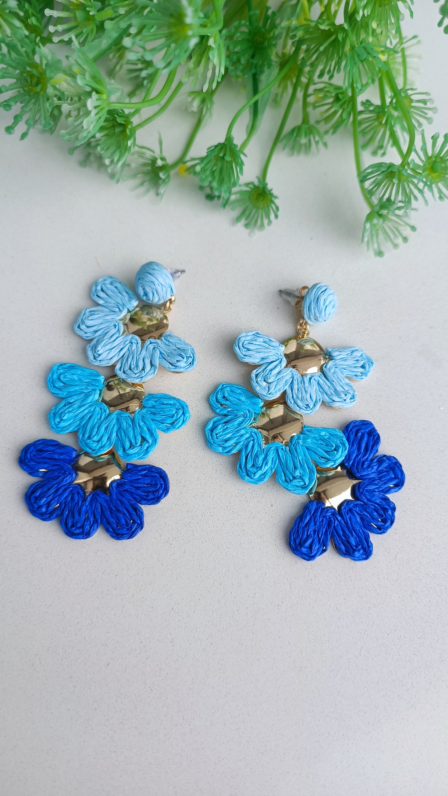 Pendientes Rafia