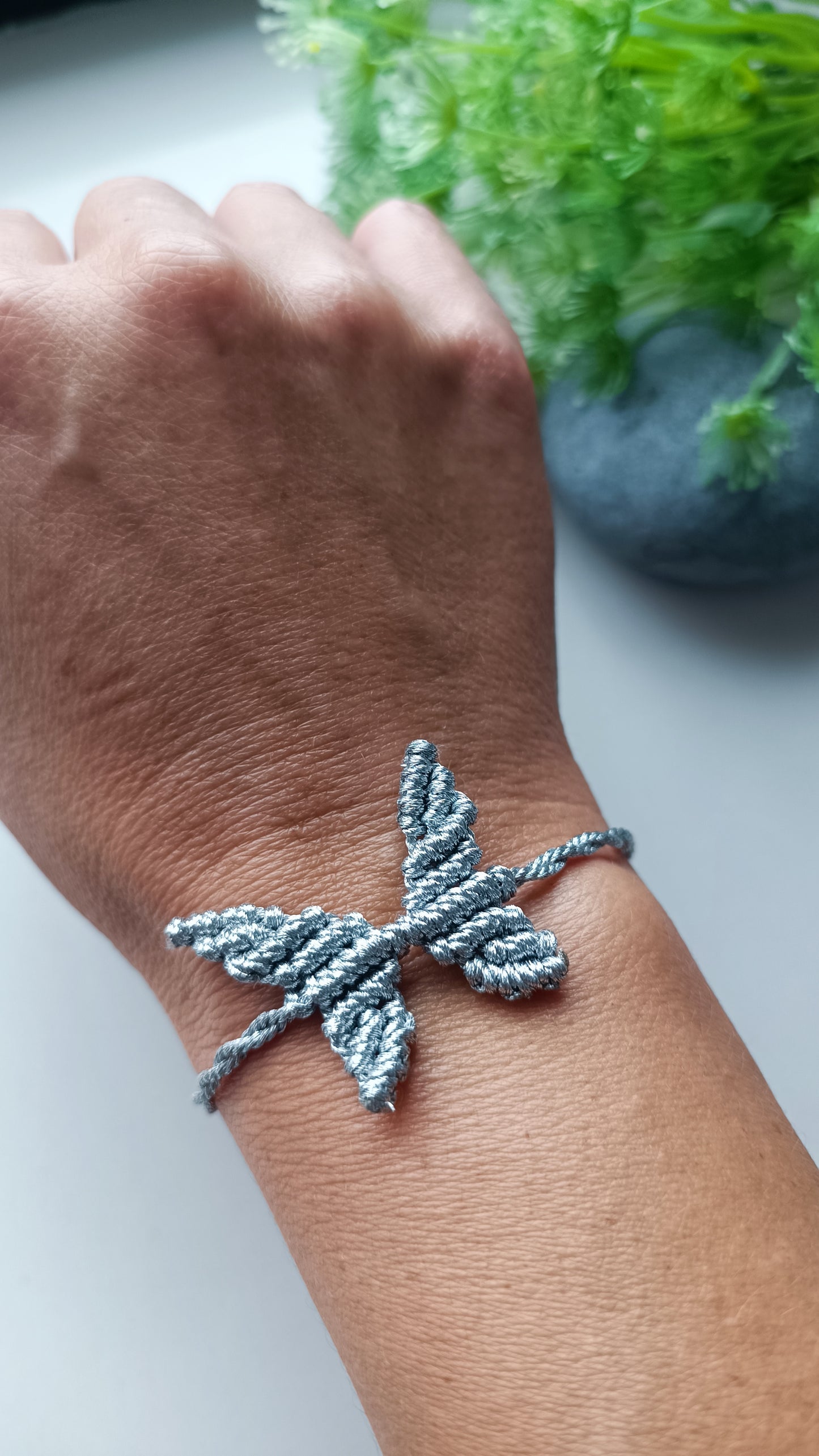 Pulsera Mariposa Plateada