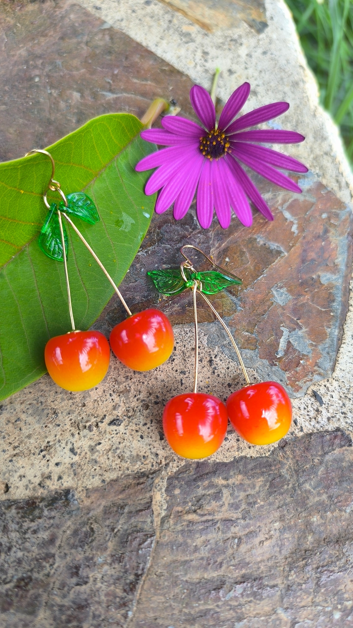 Pendientes Cereza