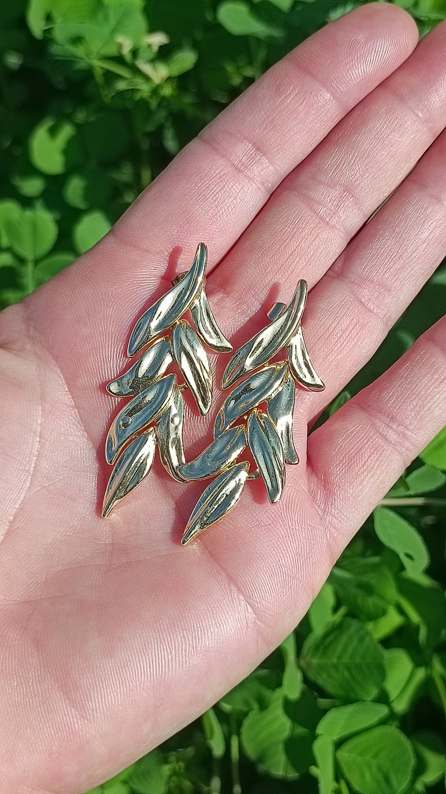 Pendientes Hojas de Acero