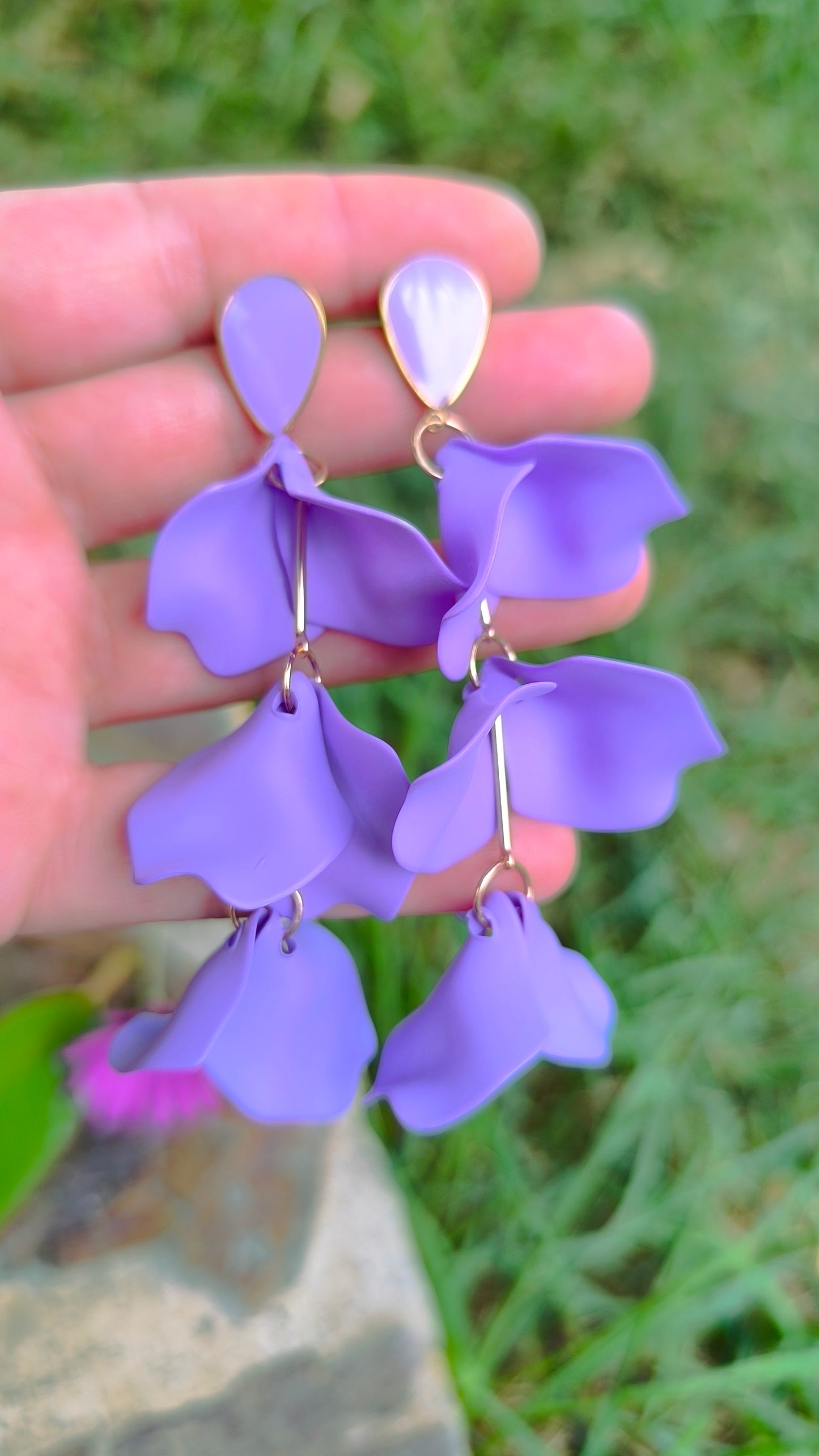 Pendientes Violeta