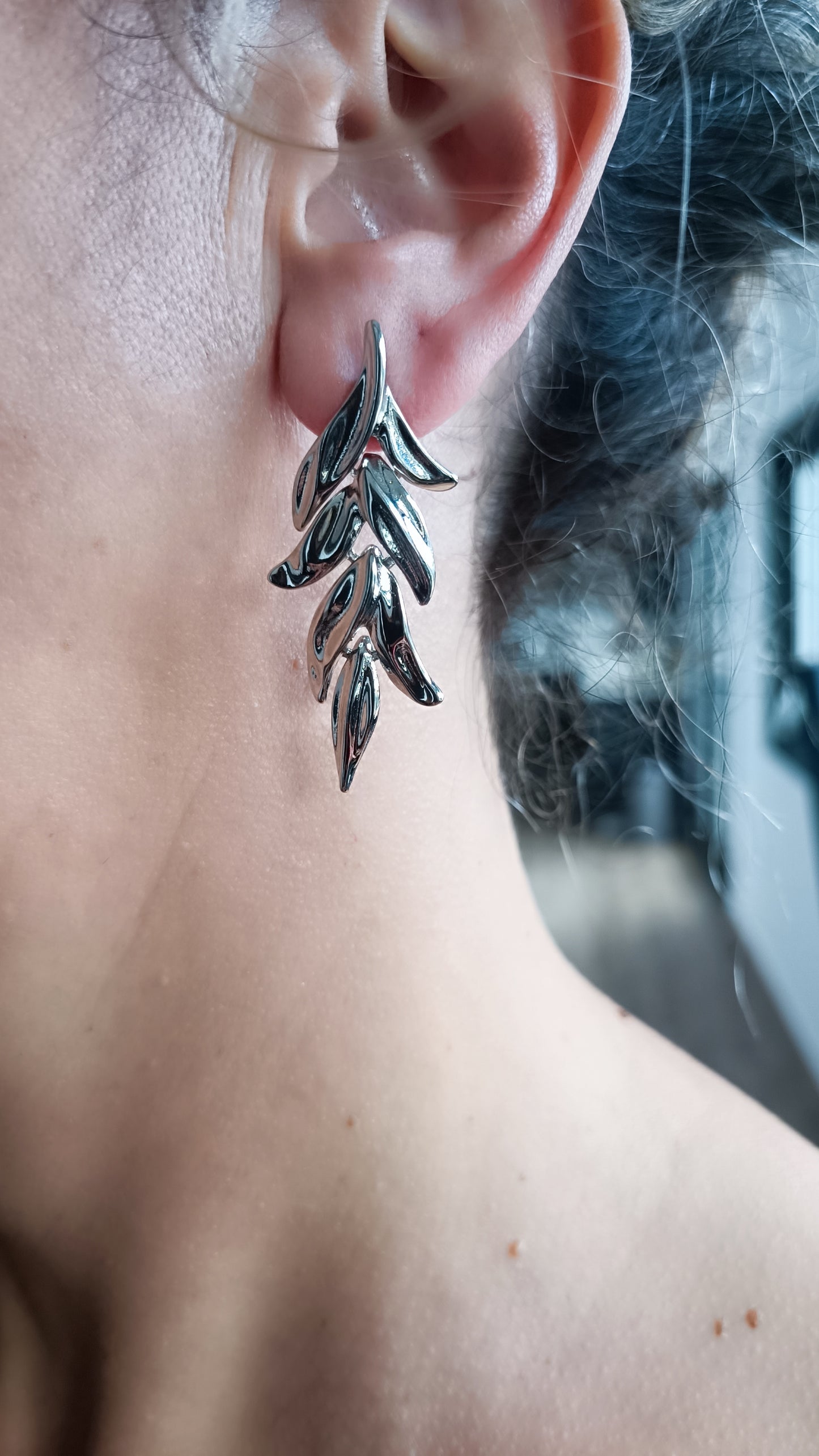 Pendientes Hoja de Acero