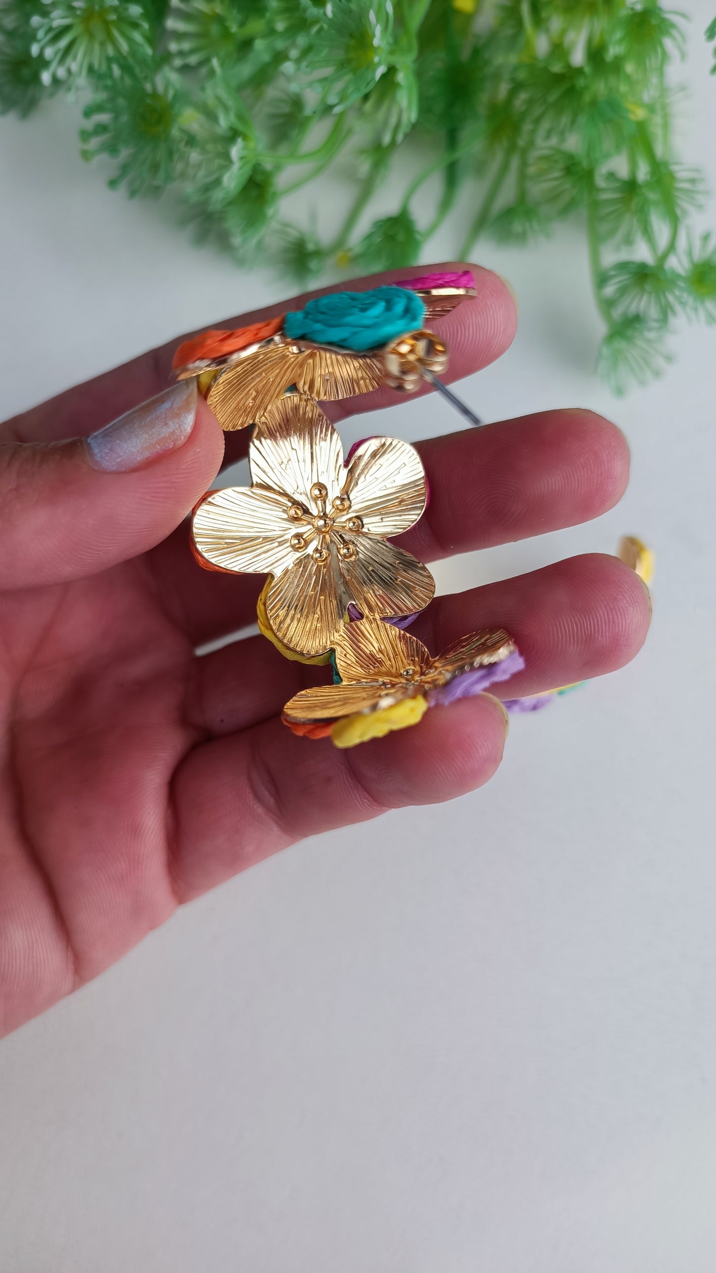 Pendientes Rafia