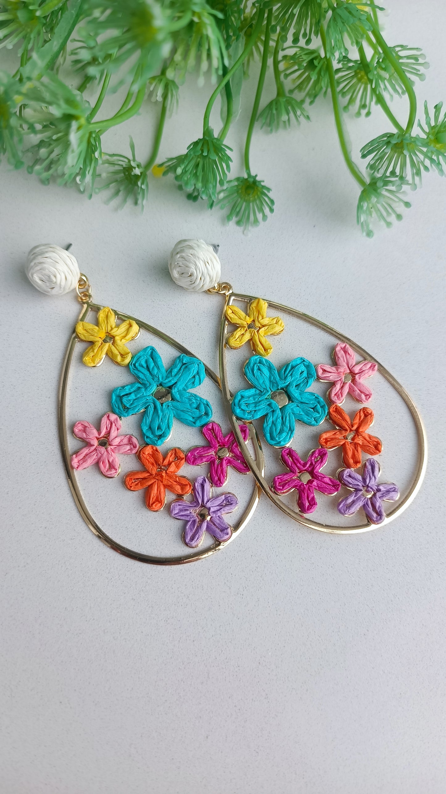 Pendientes Rafia