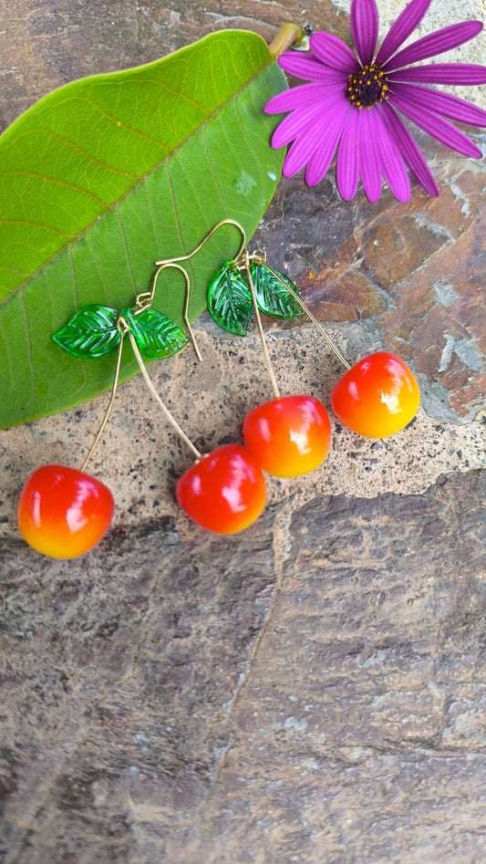 Pendientes Cereza